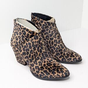 Born Concept Epsom Booties, Tan Leopard, Women's 8